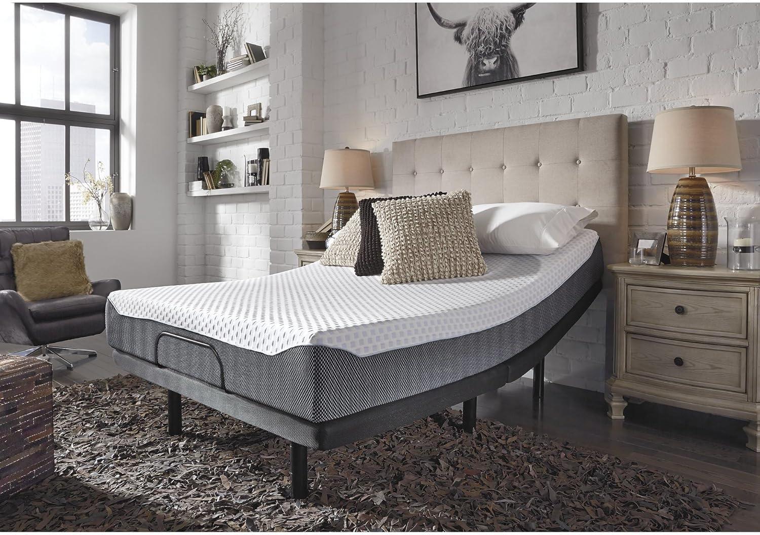 imageSignature Design by Ashley 12 Inch Chime Elite 20 Plush Green Tea Memory Foam Mattress for Cool Sleep and Pressure Relief Full Fiberglass Free Mattress In A BoxQueen