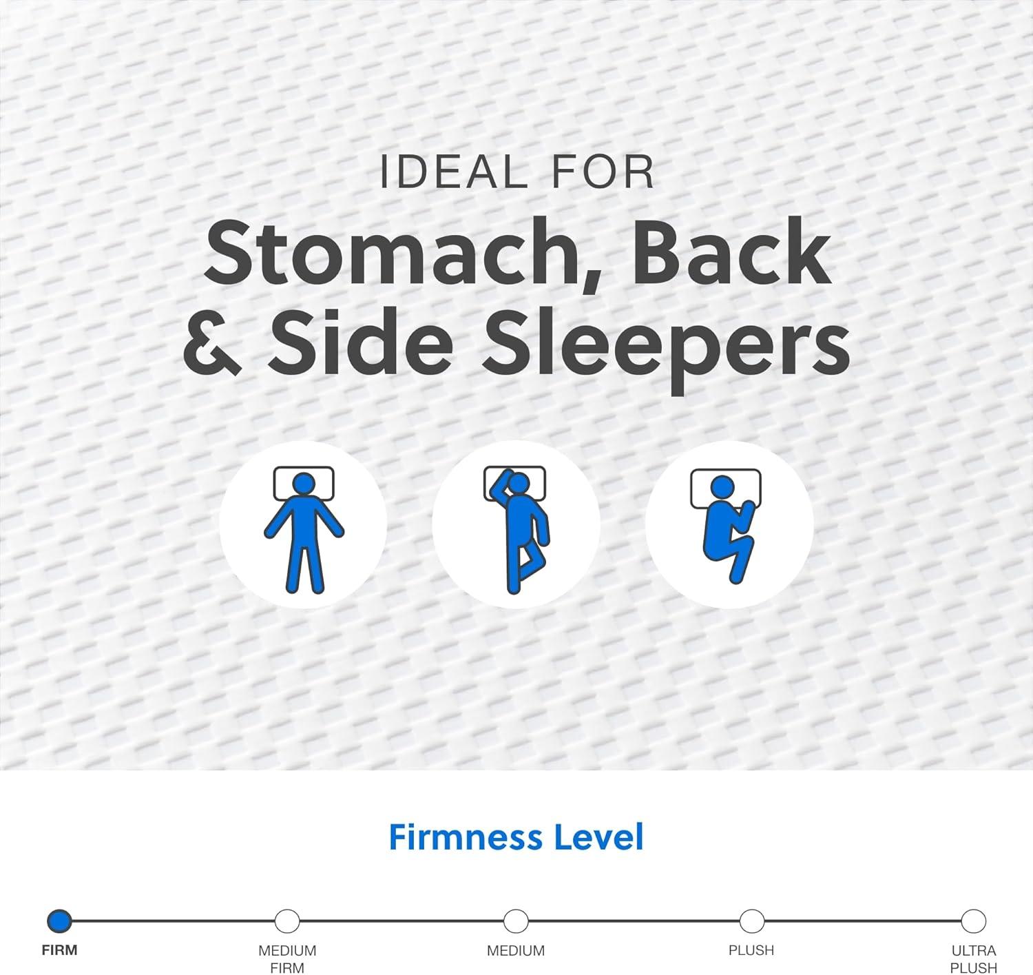 imageSignature Design by Ashley 12 Inch Chime Elite 20 Plush Green Tea Memory Foam Mattress for Cool Sleep and Pressure Relief Full Fiberglass Free Mattress In A BoxQueen