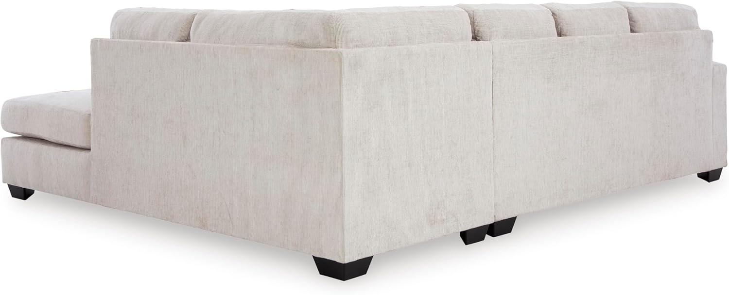 imageSignature Design by Ashley Aviemore Casual LShaped 2Piece Sectional with Chaise for Living Room BlueLight Gray