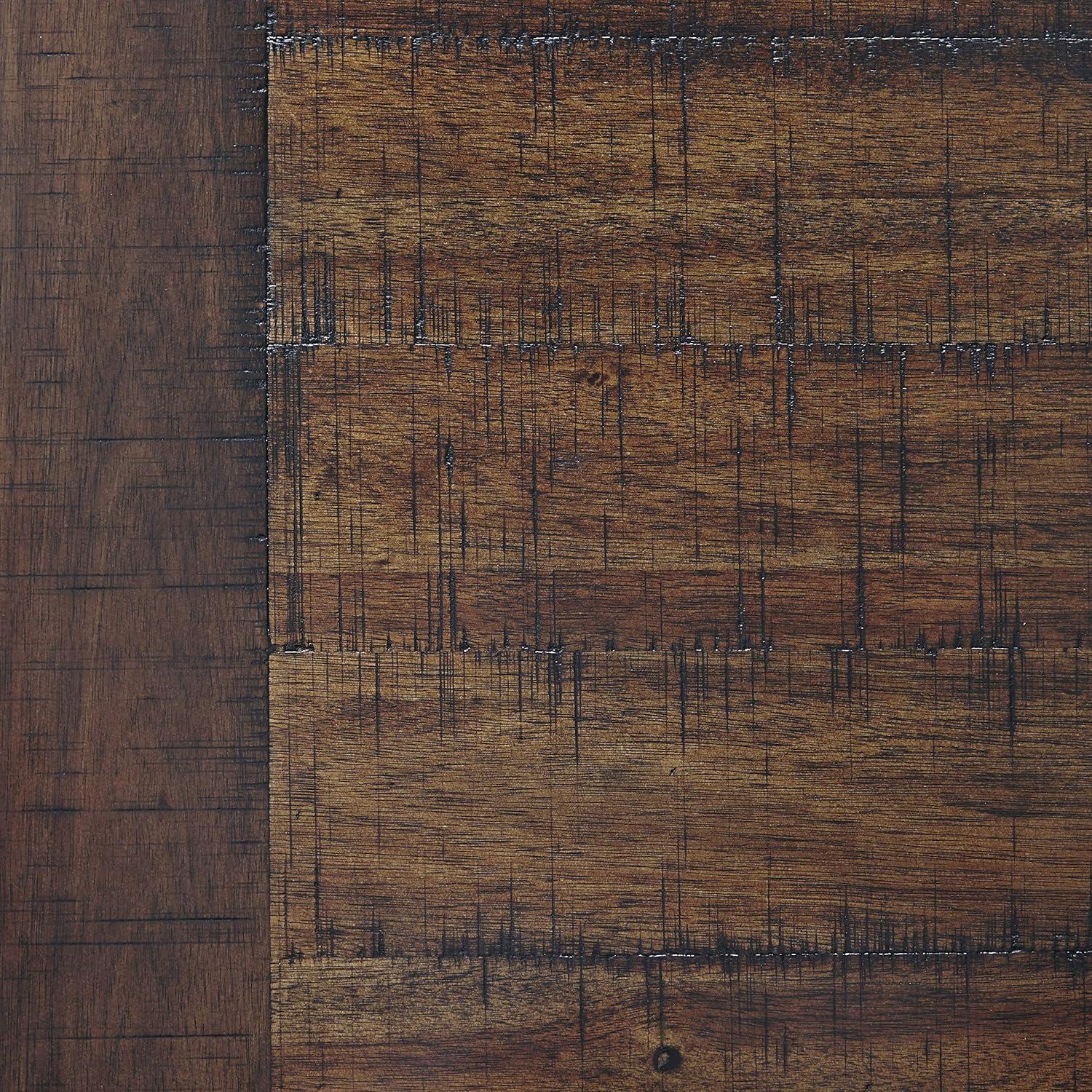 imageSignature Design by Ashley Baldridge Rustic Home Office Desk Distressed BrownBrown