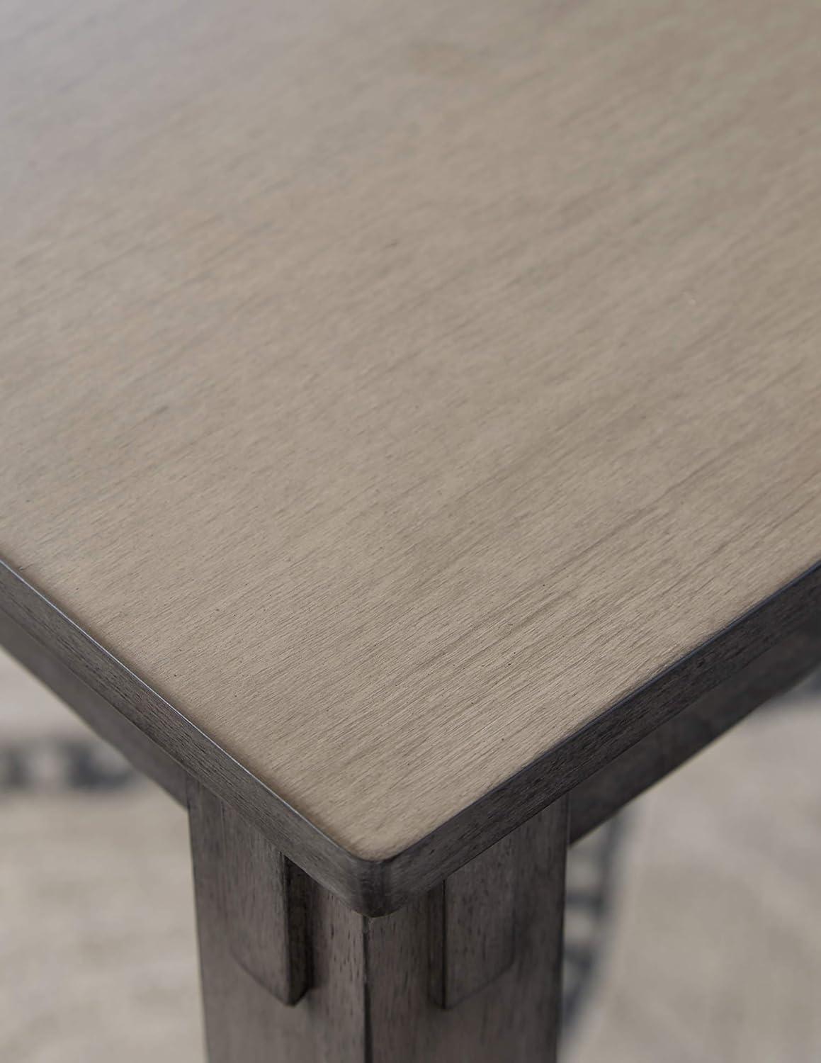 imageSignature Design by Ashley Bridson Modern 6 Piece Dining Set Includes Dining Table 4 Chairs ampamp Bench GrayGrey