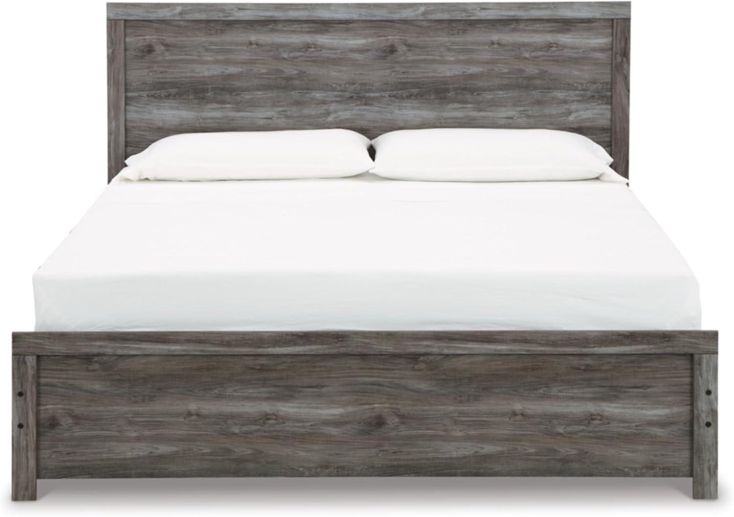 imageSignature Design by Ashley Bronyan Contemporary SmoothGliding 6Drawer Dresser and Mirror with Safety Stop GrayDark Gray