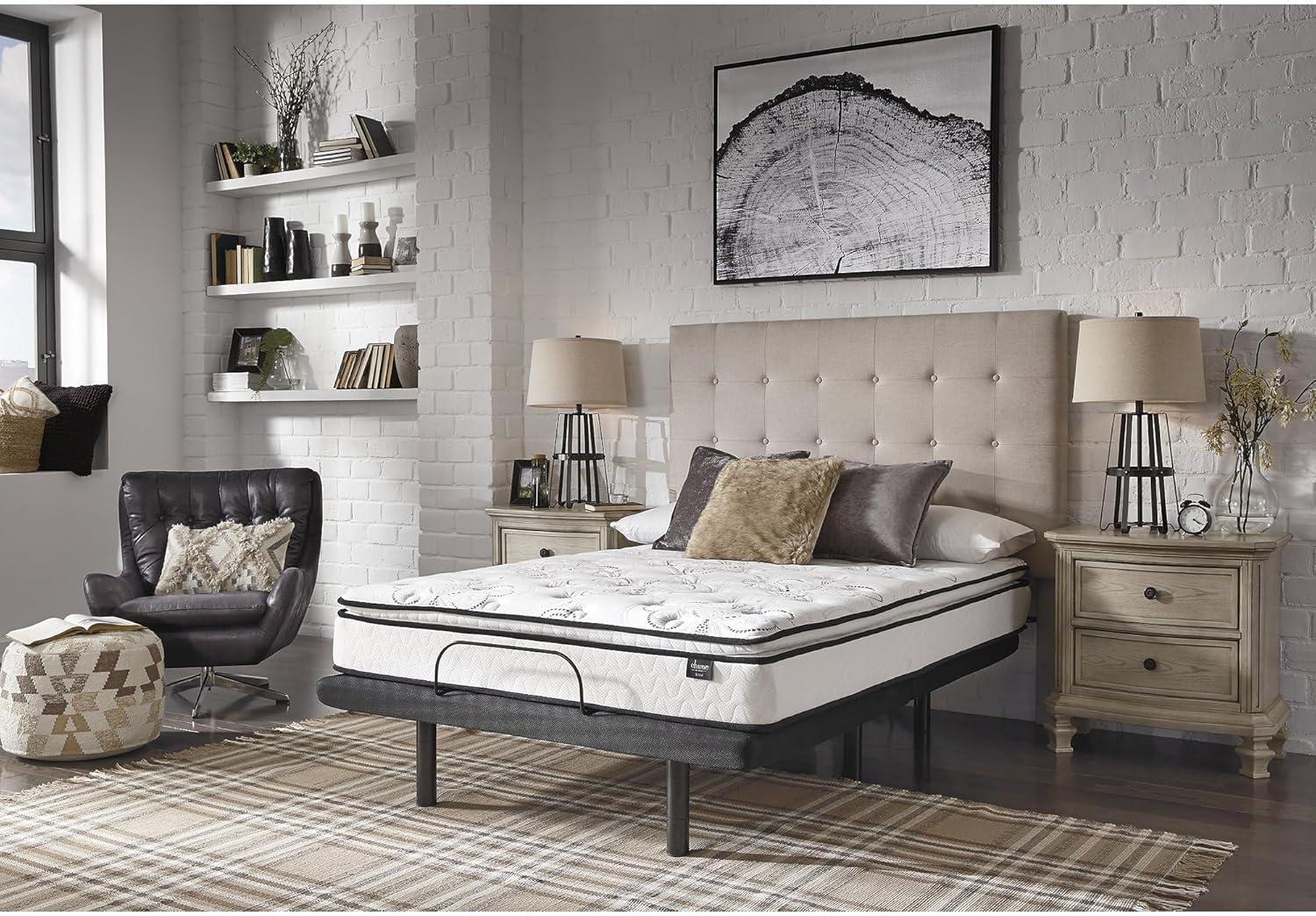 imageSignature Design by Ashley California King Size Palisades 14 Inch Firm Hybrid Mattress with Quick Response Gel Memory Foam Fiberglass Free Mattress In A BoxCalifornia King