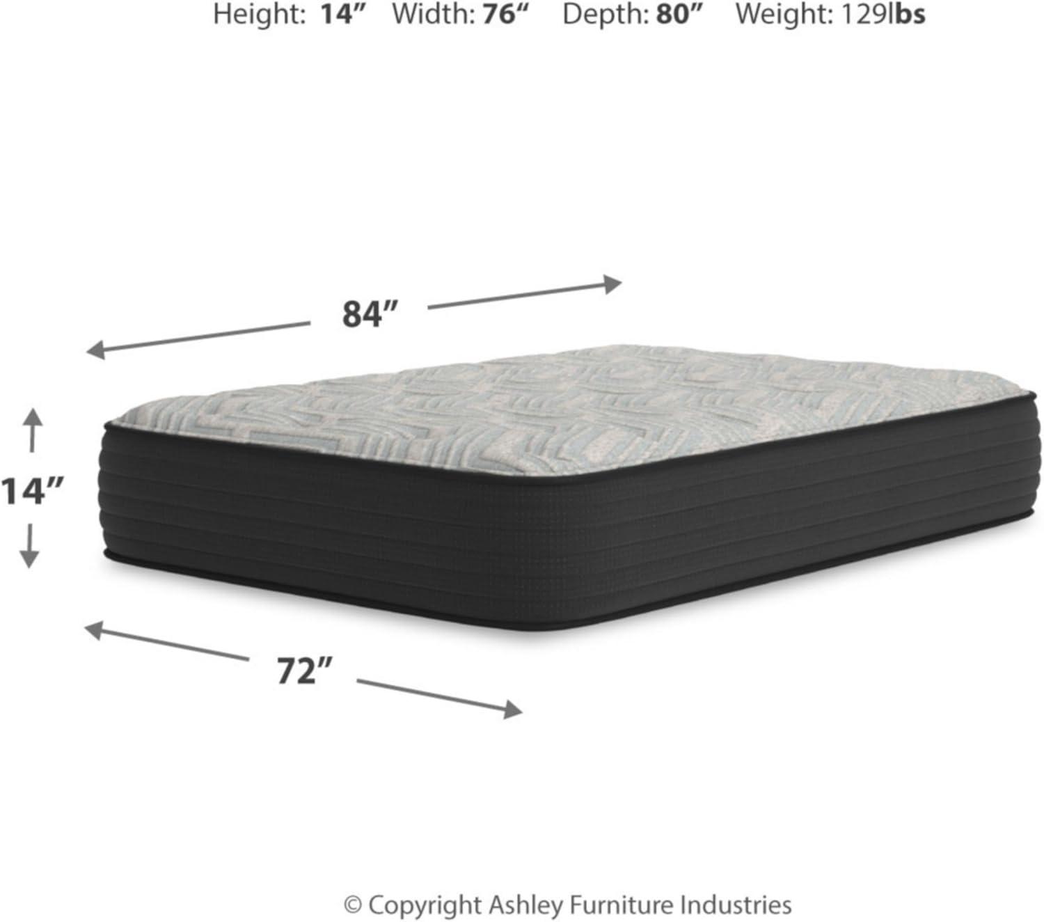 imageSignature Design by Ashley California King Size Palisades 14 Inch Firm Hybrid Mattress with Quick Response Gel Memory Foam Fiberglass Free Mattress In A BoxCalifornia King