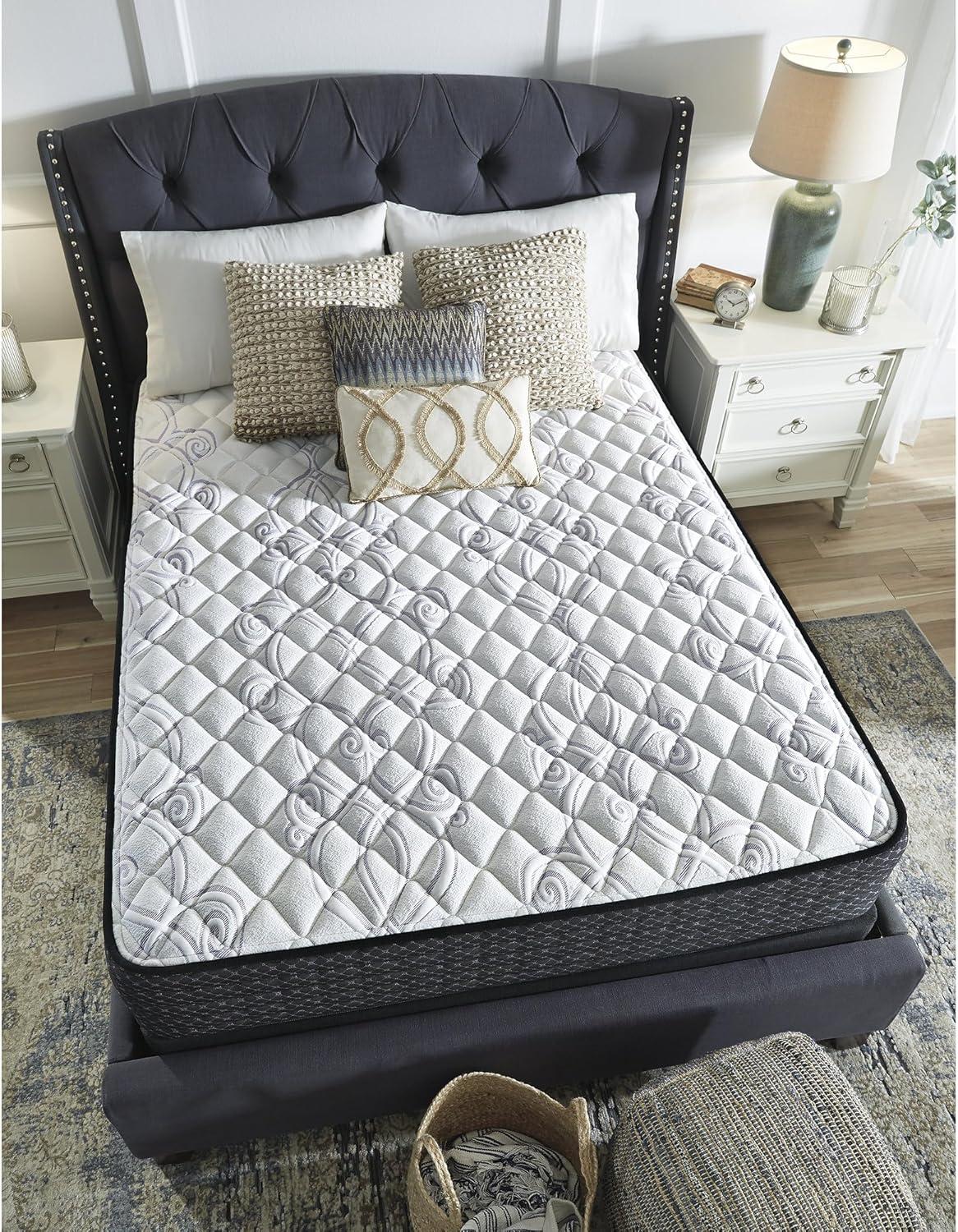 imageSignature Design by Ashley California King Size Palisades 14 Inch Firm Hybrid Mattress with Quick Response Gel Memory Foam Fiberglass Free Mattress In A BoxKing