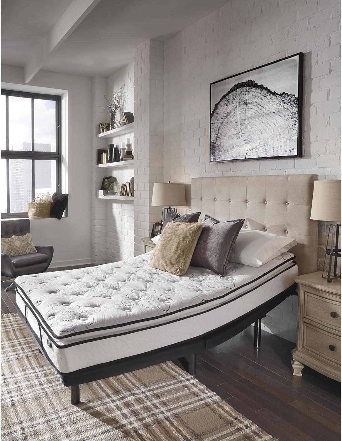imageSignature Design by Ashley California King Size Palisades 14 Inch Firm Hybrid Mattress with Quick Response Gel Memory Foam Fiberglass Free Mattress In A BoxFull