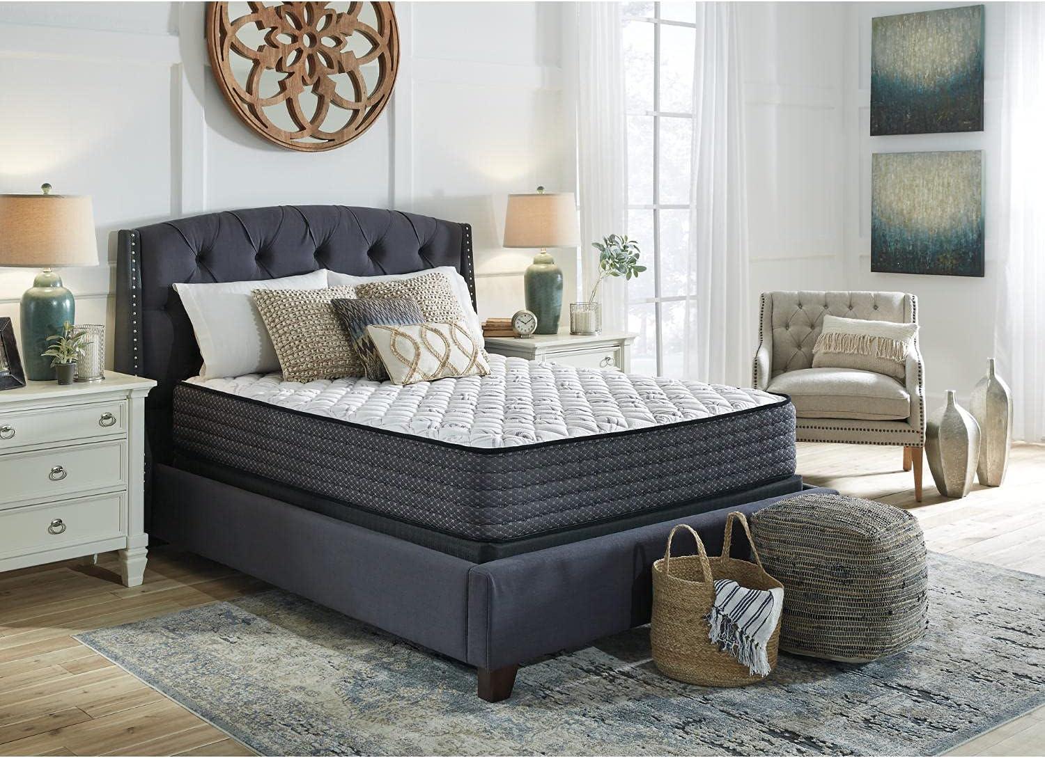 imageSignature Design by Ashley California King Size Palisades 14 Inch Firm Hybrid Mattress with Quick Response Gel Memory Foam Fiberglass Free Mattress In A BoxCalifornia King
