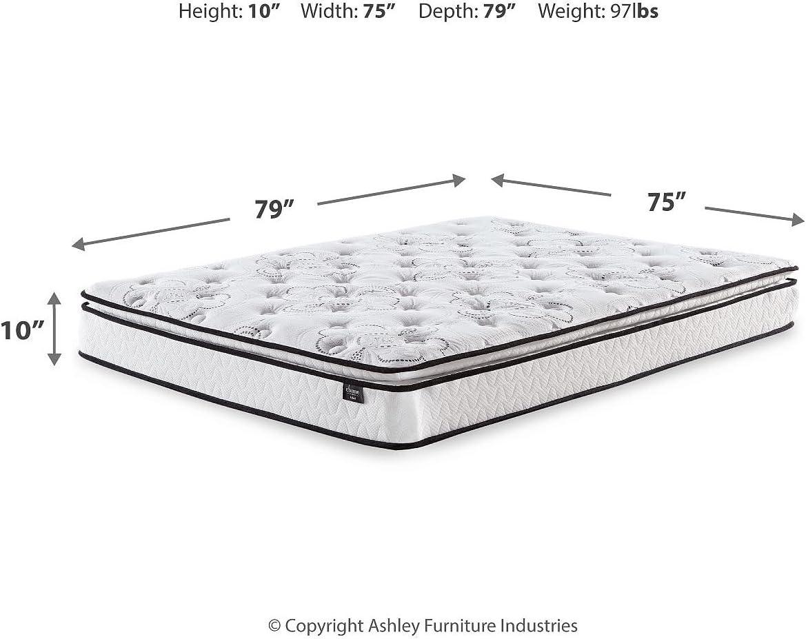 imageSignature Design by Ashley California King Size Palisades 14 Inch Firm Hybrid Mattress with Quick Response Gel Memory Foam Fiberglass Free Mattress In A BoxKing