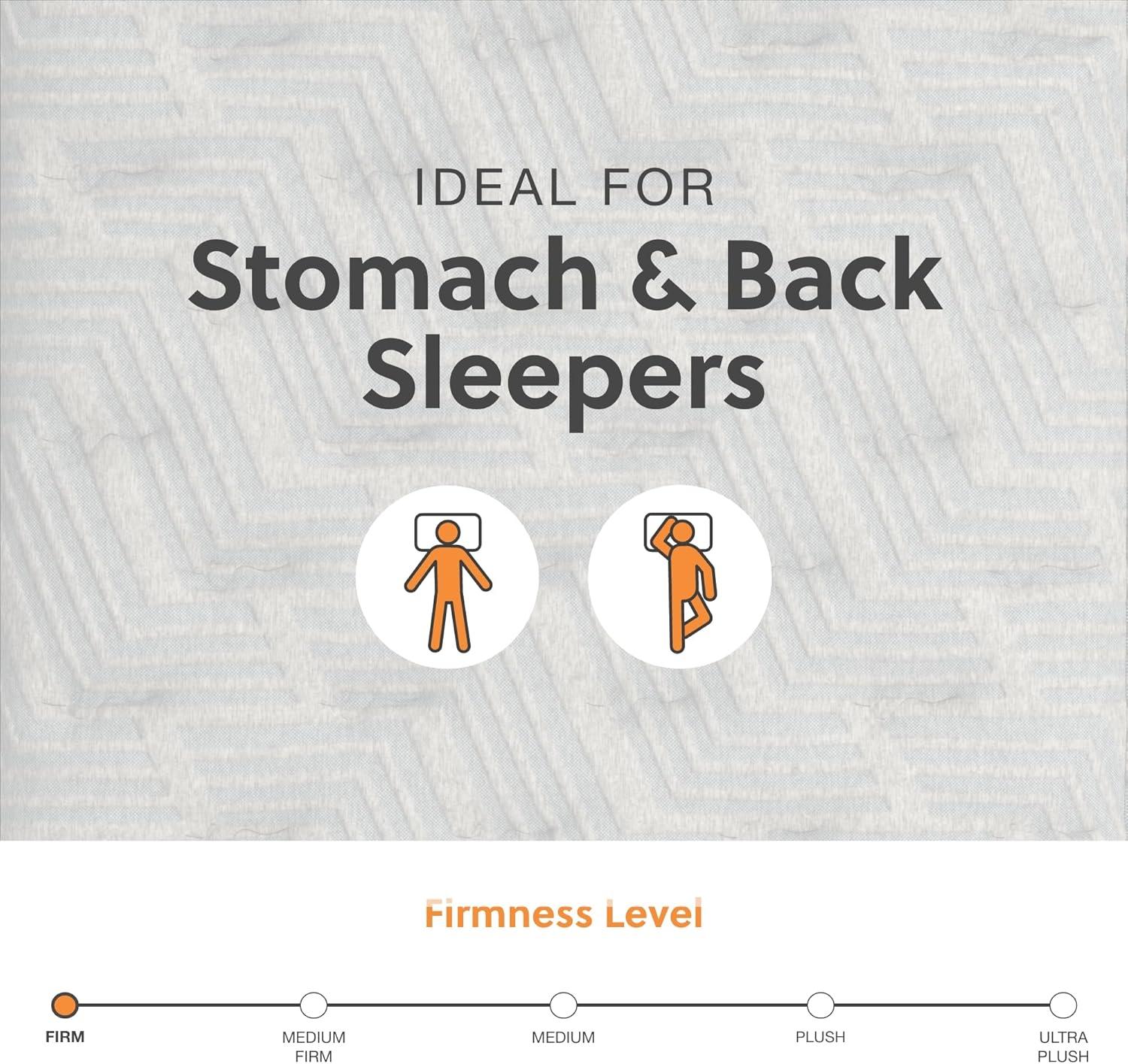 imageSignature Design by Ashley California King Size Palisades 14 Inch Firm Hybrid Mattress with Quick Response Gel Memory Foam Fiberglass Free Mattress In A BoxKing