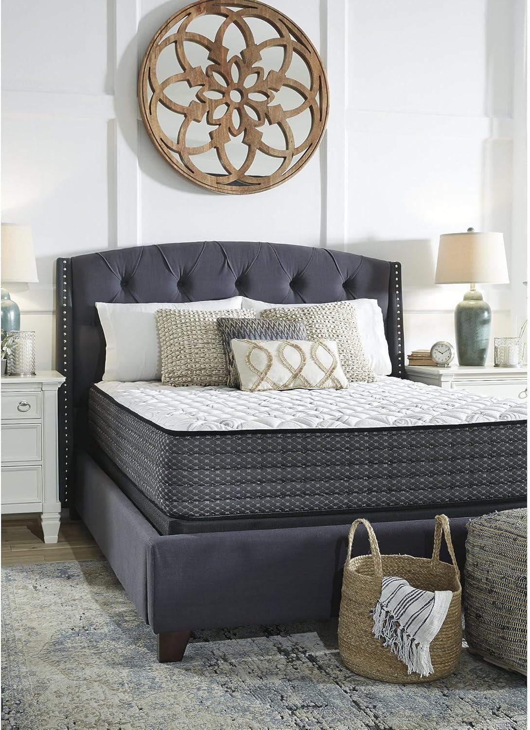 imageSignature Design by Ashley California King Size Palisades 14 Inch Firm Hybrid Mattress with Quick Response Gel Memory Foam Fiberglass Free Mattress In A BoxKing