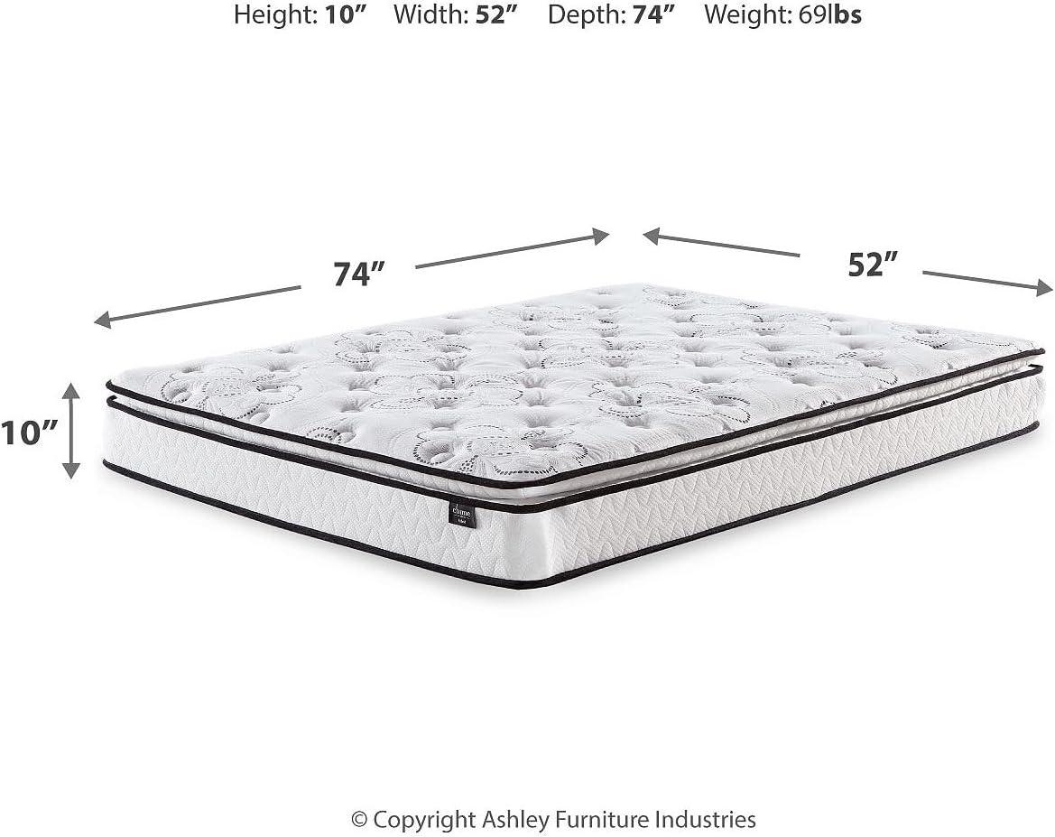 imageSignature Design by Ashley California King Size Palisades 14 Inch Firm Hybrid Mattress with Quick Response Gel Memory Foam Fiberglass Free Mattress In A BoxFull