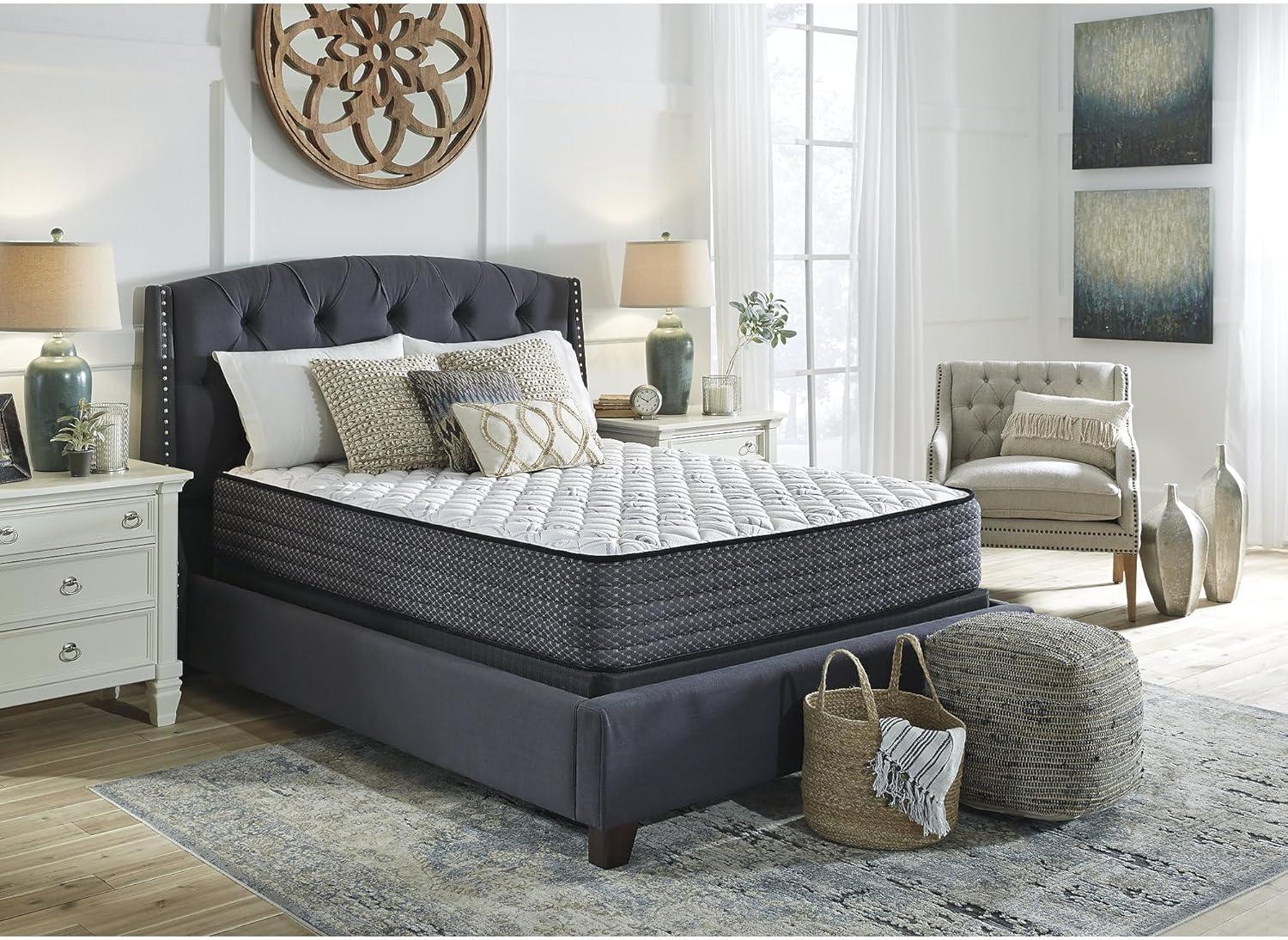 imageSignature Design by Ashley California King Size Palisades 14 Inch Firm Hybrid Mattress with Quick Response Gel Memory Foam Fiberglass Free Mattress In A BoxKing