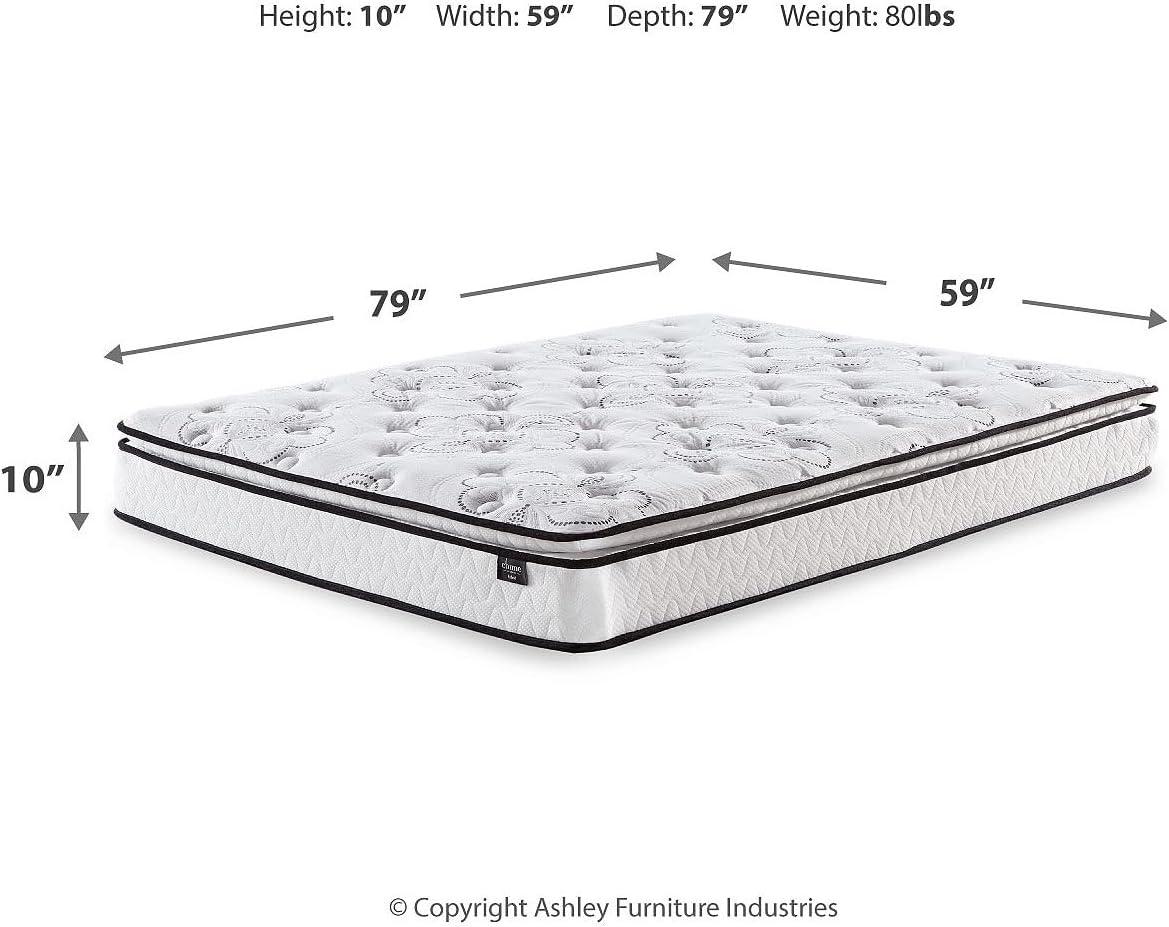 imageSignature Design by Ashley California King Size Palisades 14 Inch Firm Hybrid Mattress with Quick Response Gel Memory Foam Fiberglass Free Mattress In A BoxQueen