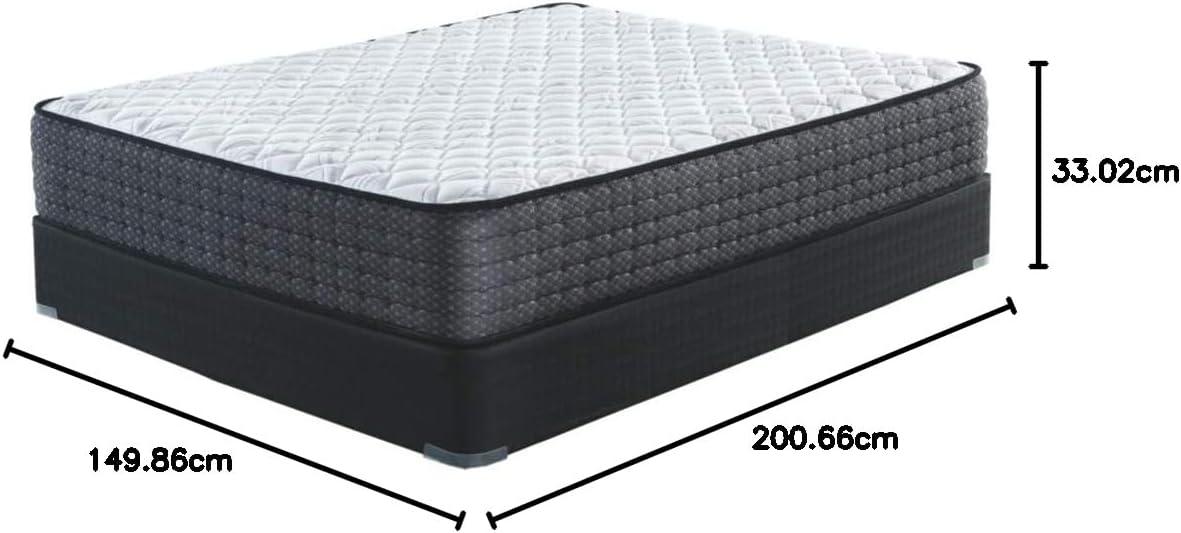 imageSignature Design by Ashley California King Size Palisades 14 Inch Firm Hybrid Mattress with Quick Response Gel Memory Foam Fiberglass Free Mattress In A BoxQueen