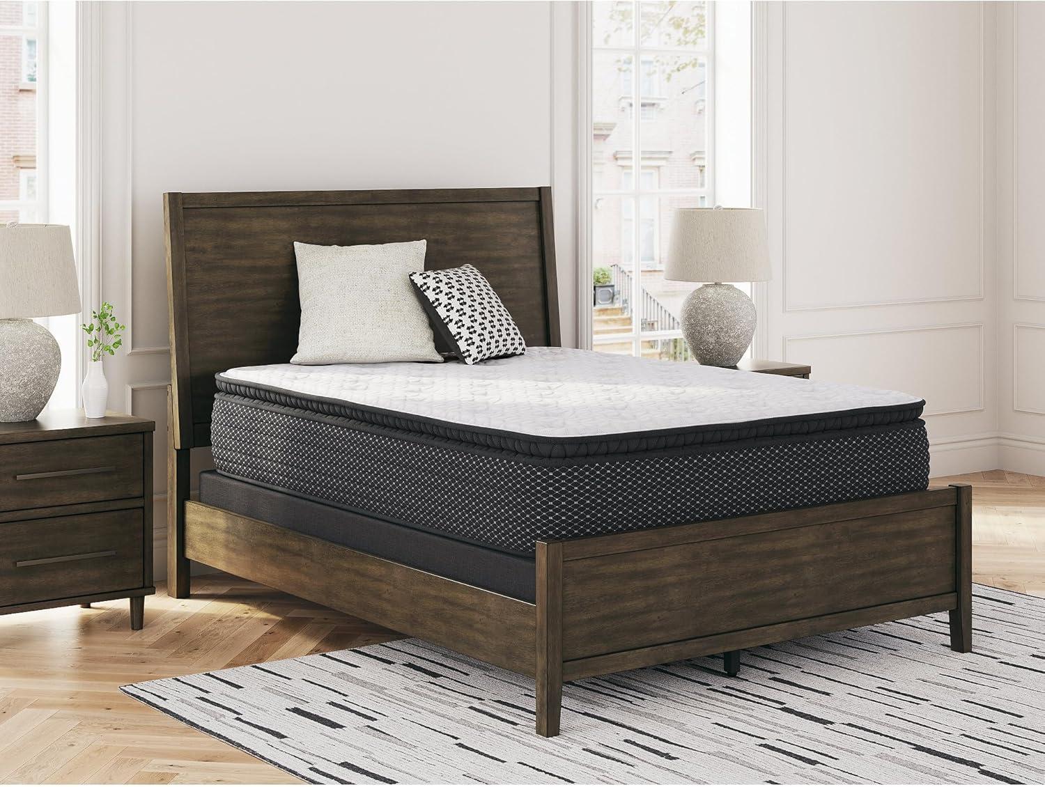 imageSignature Design by Ashley Chime Hybrid California King 12quot Mattress with Gel Memory Foam Medium Firm Pressure Relief Fiberglass Free Mattress in a BoxQueen