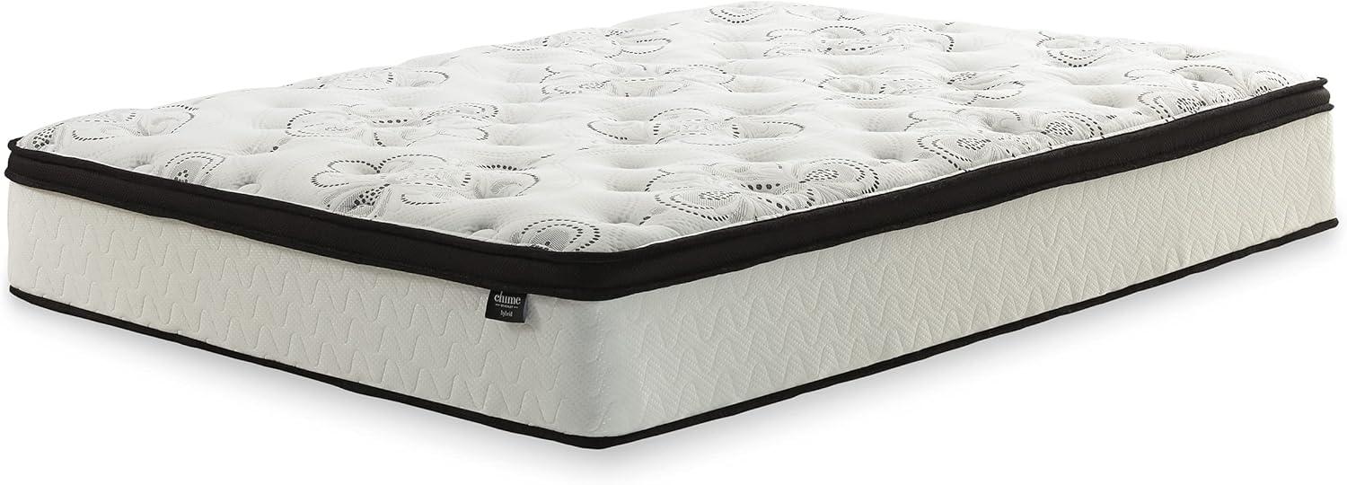 imageSignature Design by Ashley Chime Hybrid California King 12quot Mattress with Gel Memory Foam Medium Firm Pressure Relief Fiberglass Free Mattress in a BoxCalifornia King