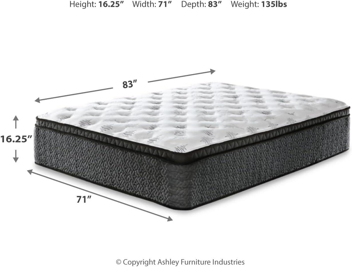 imageSignature Design by Ashley Chime Hybrid California King 12quot Mattress with Gel Memory Foam Medium Firm Pressure Relief Fiberglass Free Mattress in a BoxCalifornia King
