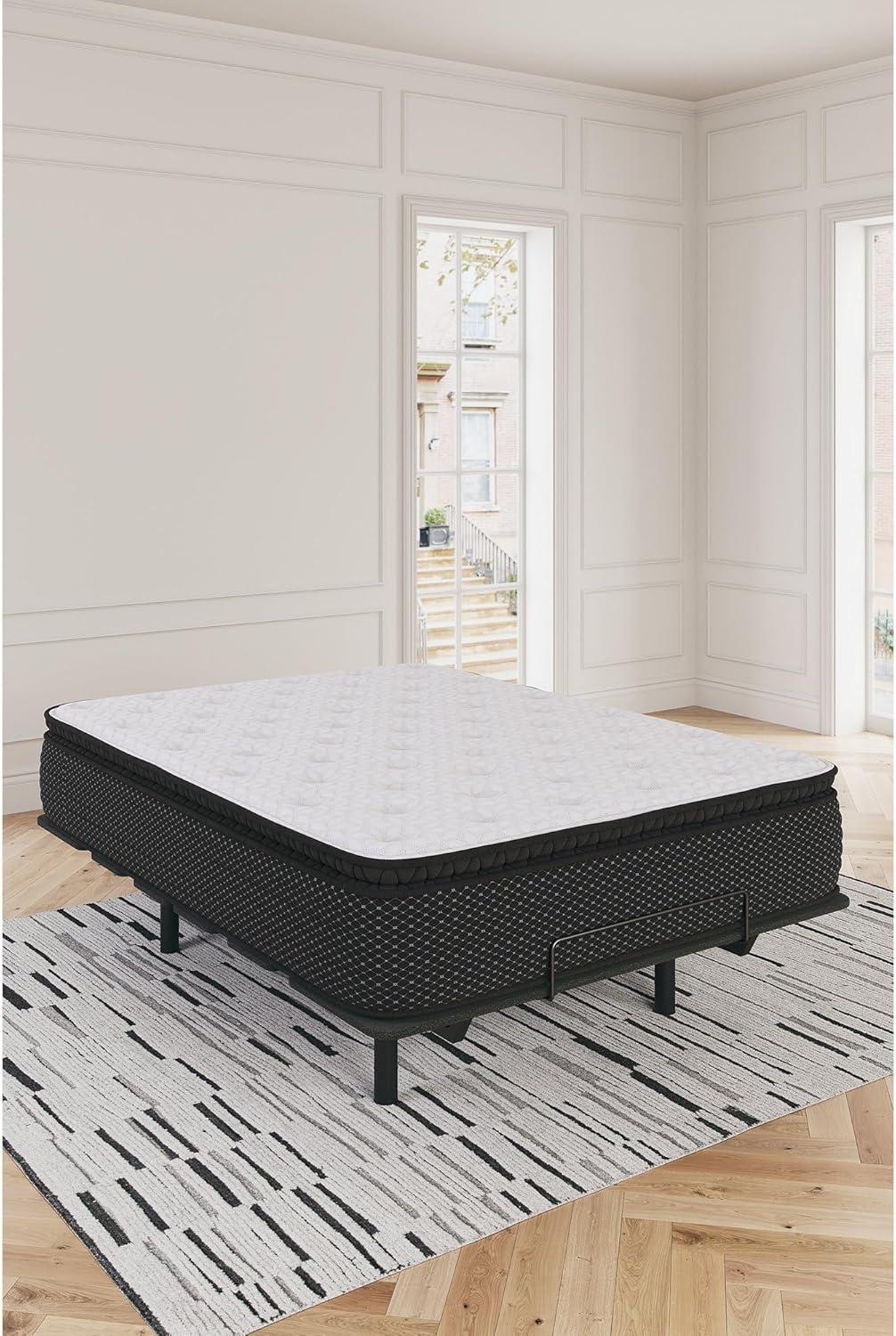 imageSignature Design by Ashley Chime Hybrid California King 12quot Mattress with Gel Memory Foam Medium Firm Pressure Relief Fiberglass Free Mattress in a BoxCalifornia King