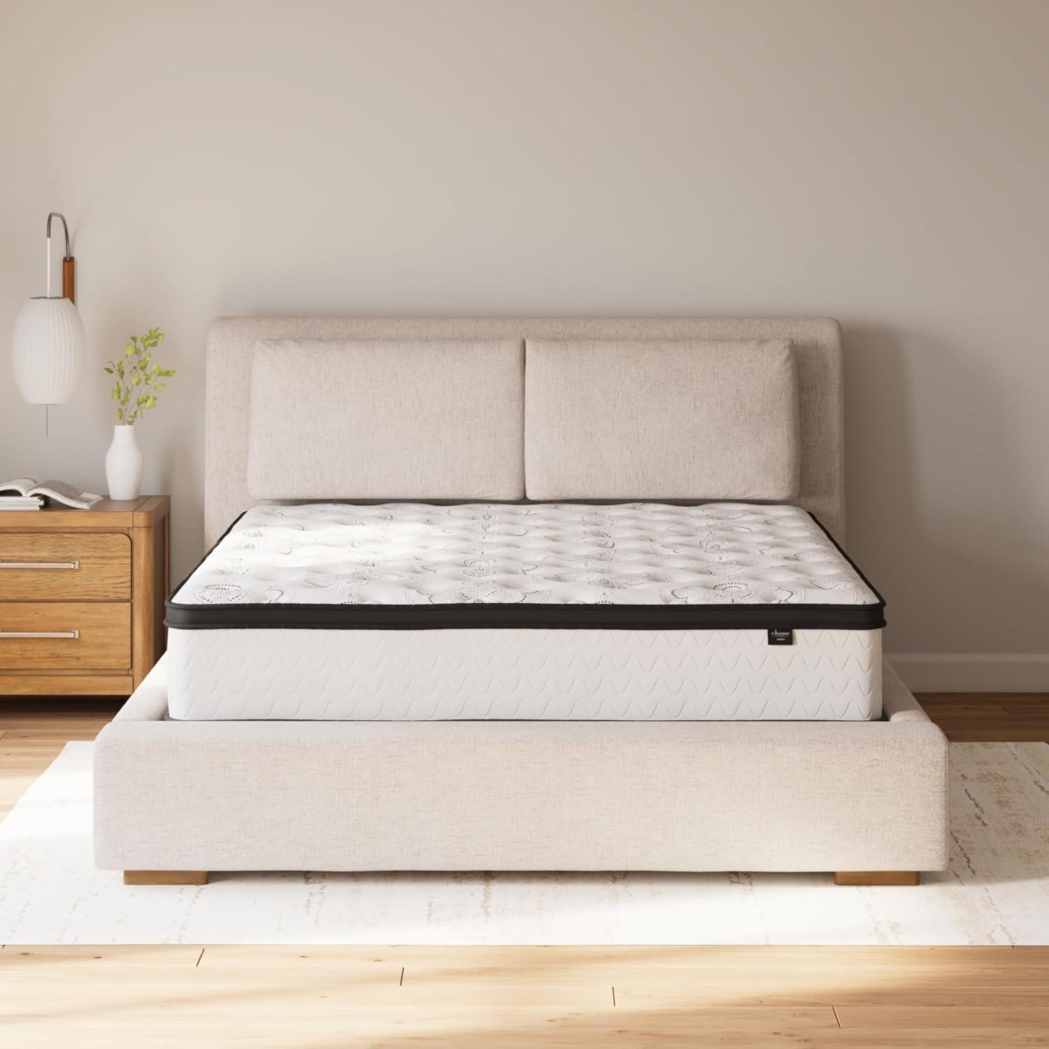 imageSignature Design by Ashley Chime Hybrid California King 12quot Mattress with Gel Memory Foam Medium Firm Pressure Relief Fiberglass Free Mattress in a BoxCalifornia King
