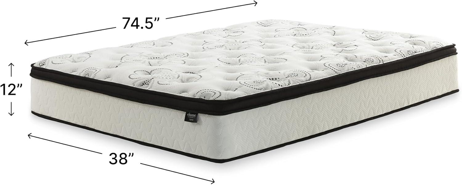 imageSignature Design by Ashley Chime Hybrid California King 12quot Mattress with Gel Memory Foam Medium Firm Pressure Relief Fiberglass Free Mattress in a BoxCalifornia King