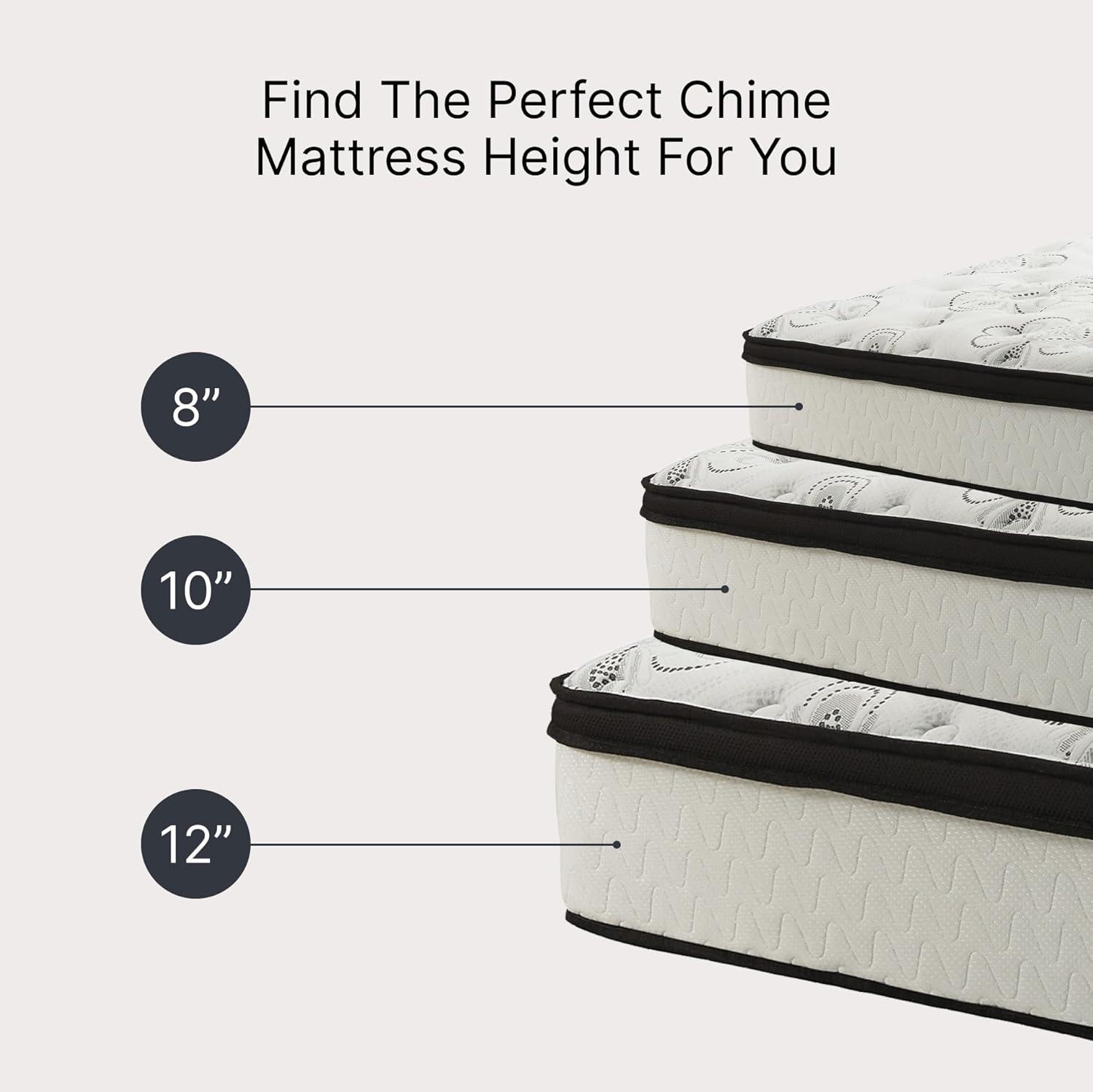 imageSignature Design by Ashley Chime Hybrid California King 12quot Mattress with Gel Memory Foam Medium Firm Pressure Relief Fiberglass Free Mattress in a BoxCalifornia King