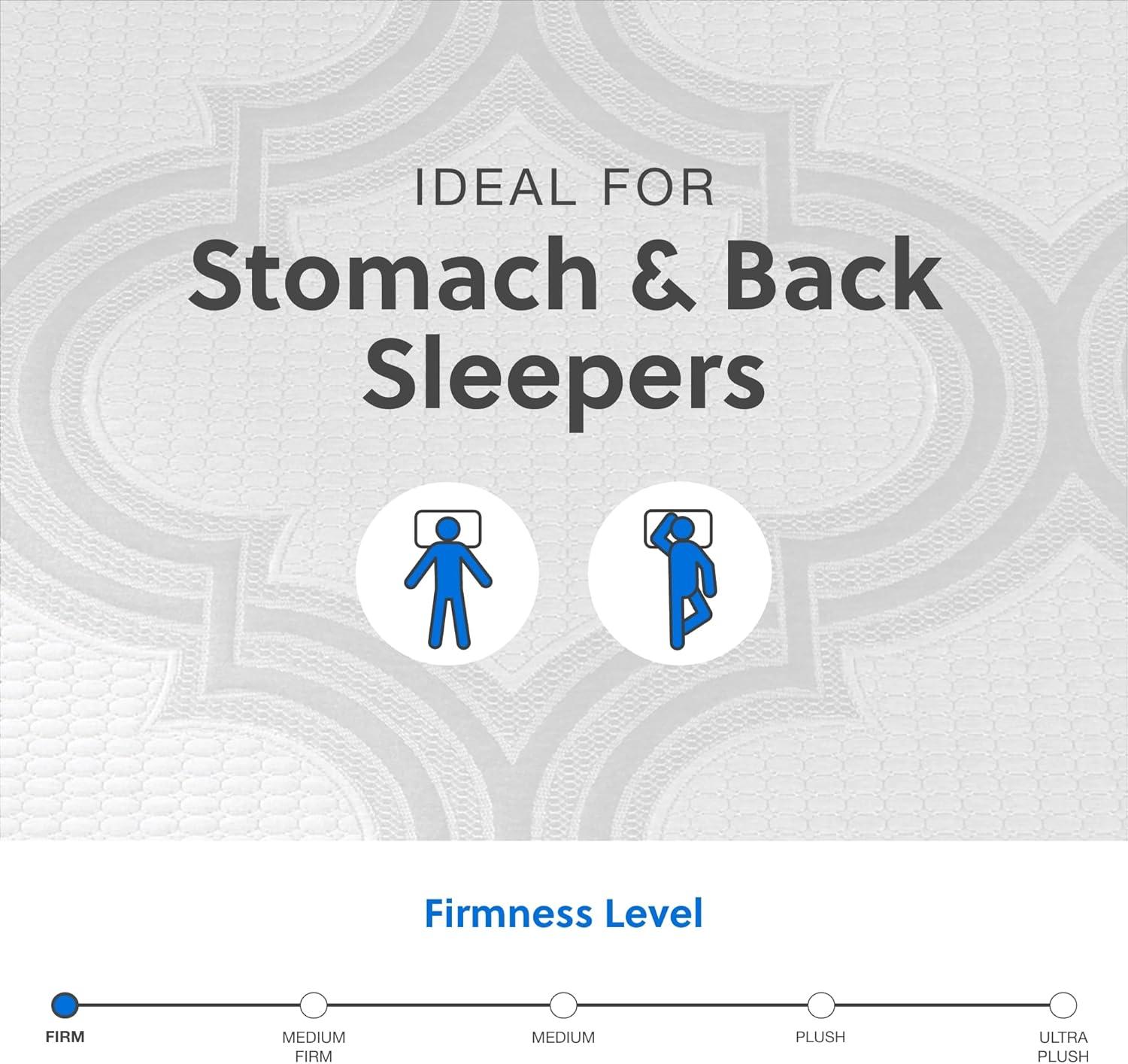 imageSignature Design by Ashley Chime Hybrid California King 12quot Mattress with Gel Memory Foam Medium Firm Pressure Relief Fiberglass Free Mattress in a BoxQueen