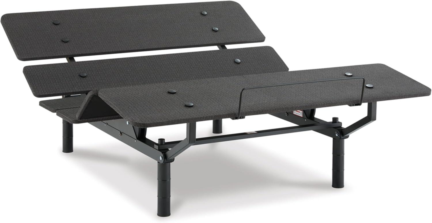 imageSignature Design by Ashley Cosmic Power Base Traditional King Adjustable Base with Head and Foot Incline Wireless Remote and USB Ports BlackKing