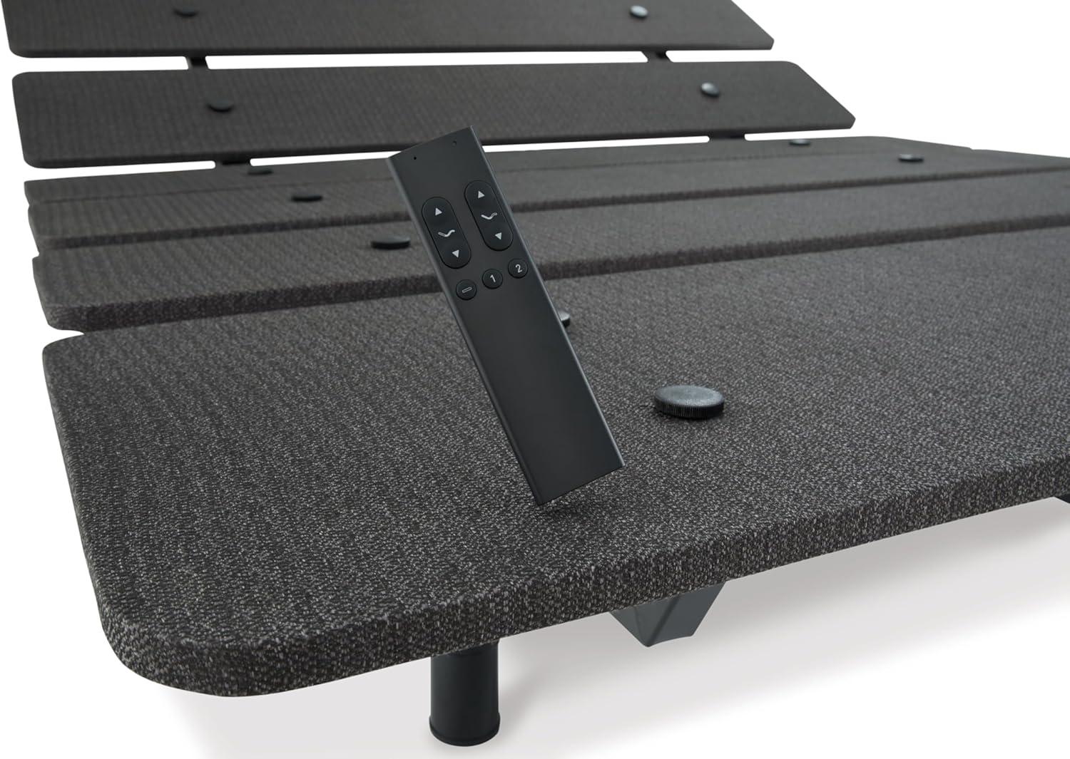 imageSignature Design by Ashley Cosmic Power Base Traditional King Adjustable Base with Head and Foot Incline Wireless Remote and USB Ports BlackKing