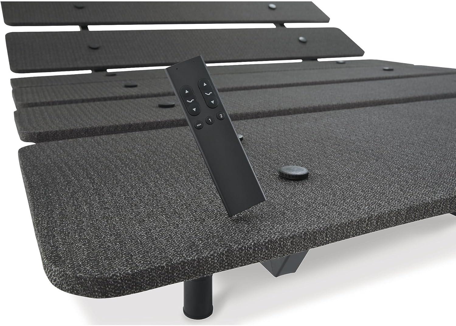 imageSignature Design by Ashley Cosmic Power Base Traditional King Adjustable Base with Head and Foot Incline Wireless Remote and USB Ports BlackQueen