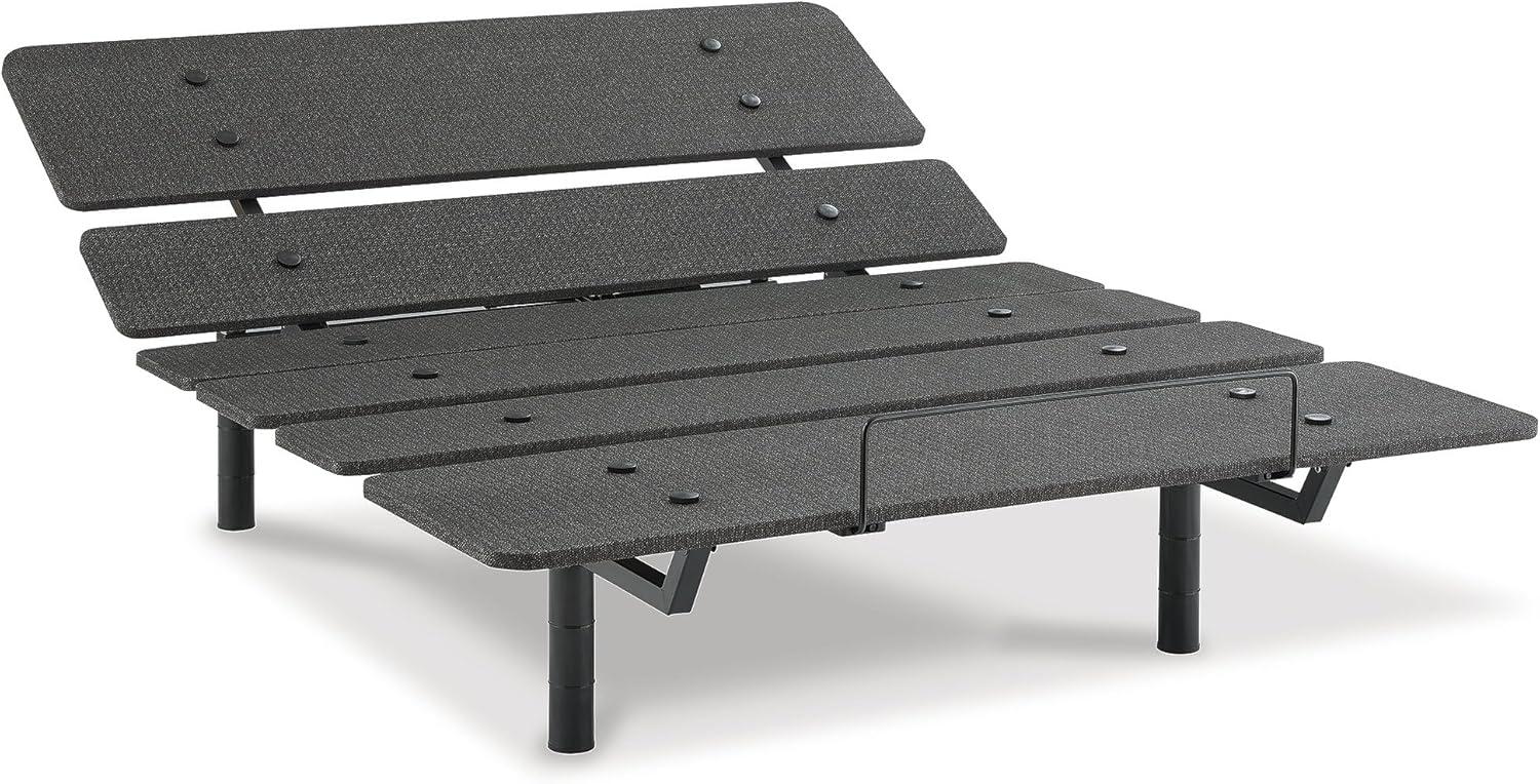 imageSignature Design by Ashley Cosmic Power Base Traditional King Adjustable Base with Head and Foot Incline Wireless Remote and USB Ports BlackQueen