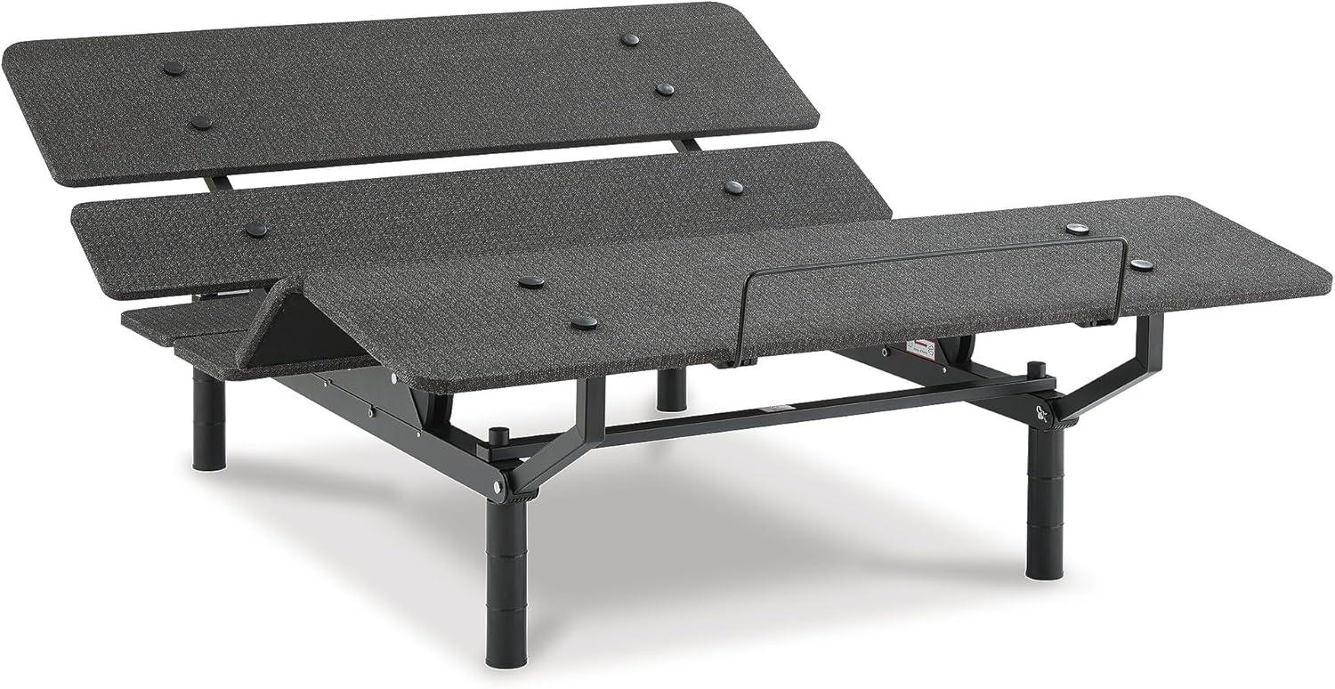 imageSignature Design by Ashley Cosmic Power Base Traditional King Adjustable Base with Head and Foot Incline Wireless Remote and USB Ports BlackQueen