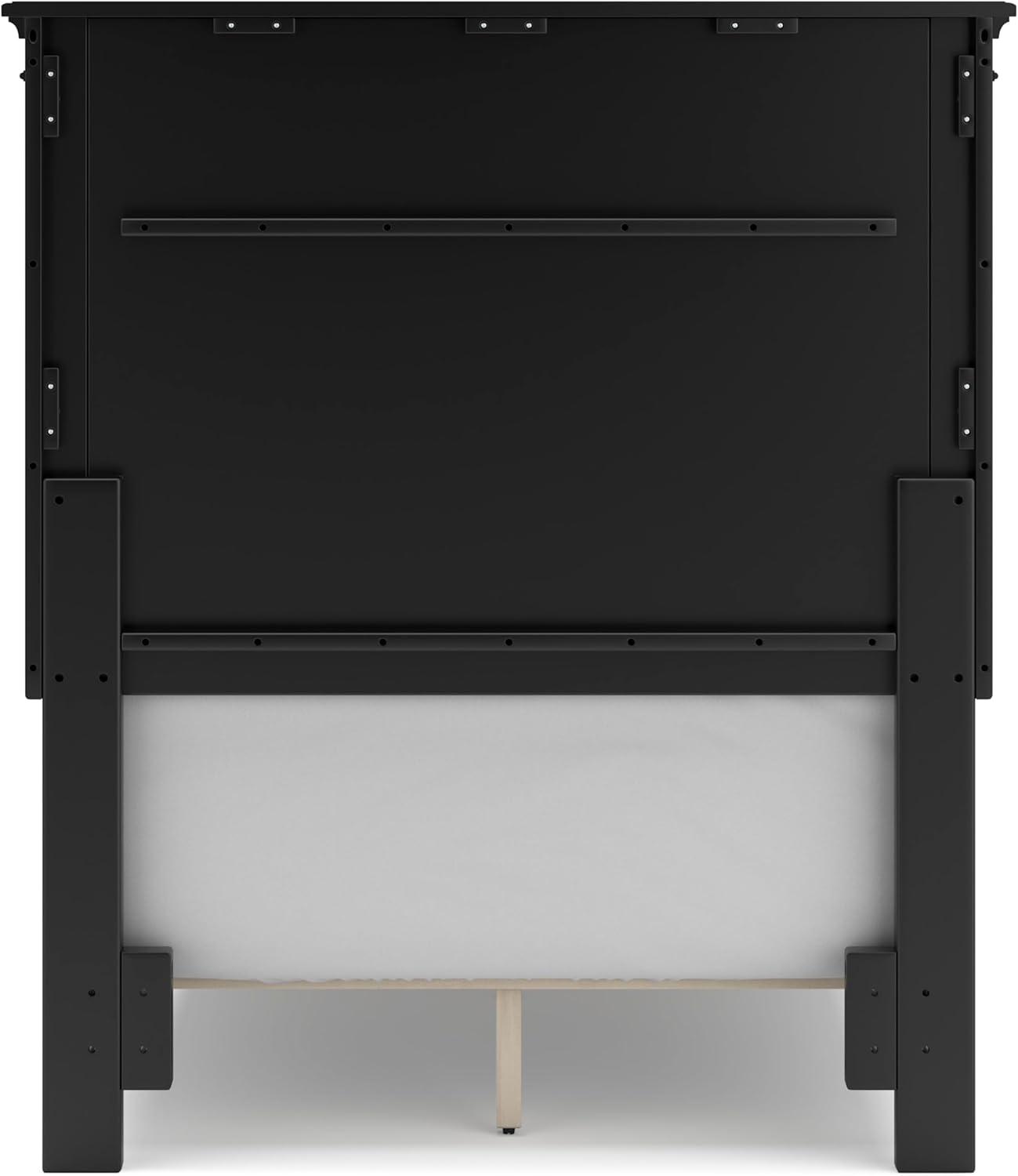 imageSignature Design by Ashley Danabrin Farmhouse Panel Headboard KingCalifornia King Dark BrownJet Black