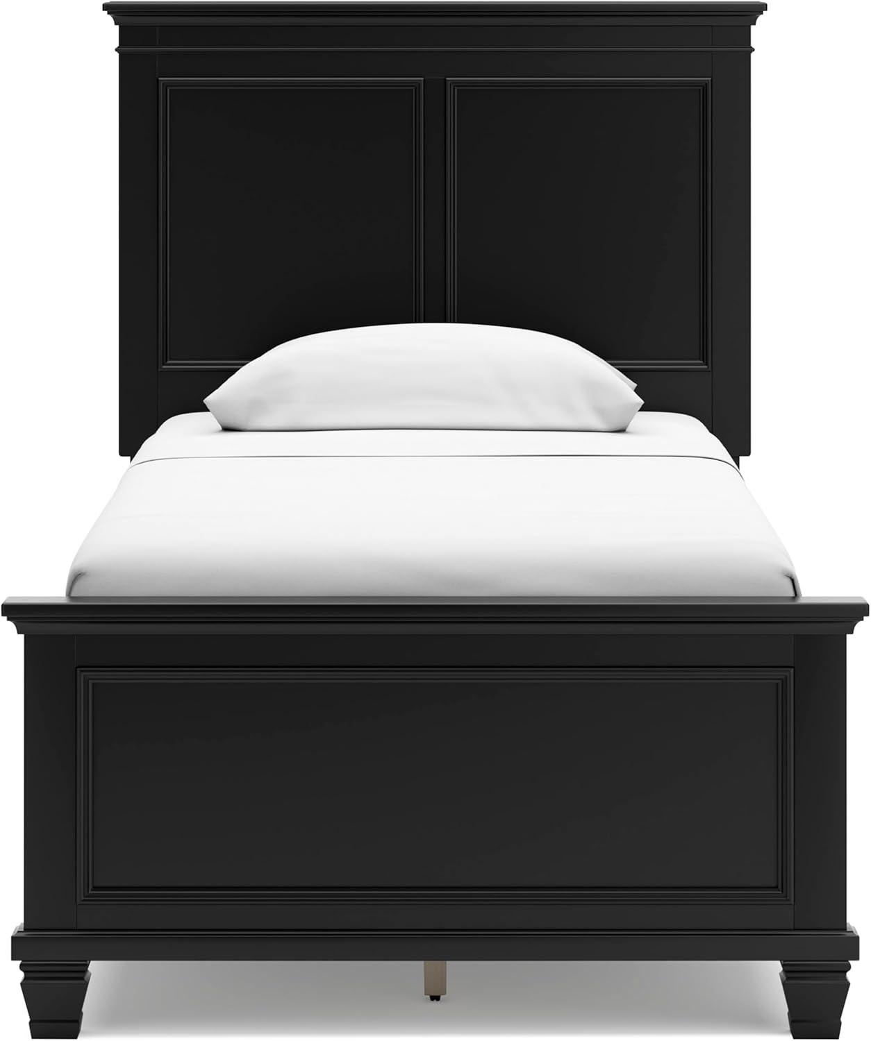 imageSignature Design by Ashley Danabrin Farmhouse Panel Headboard KingCalifornia King Dark BrownJet Black