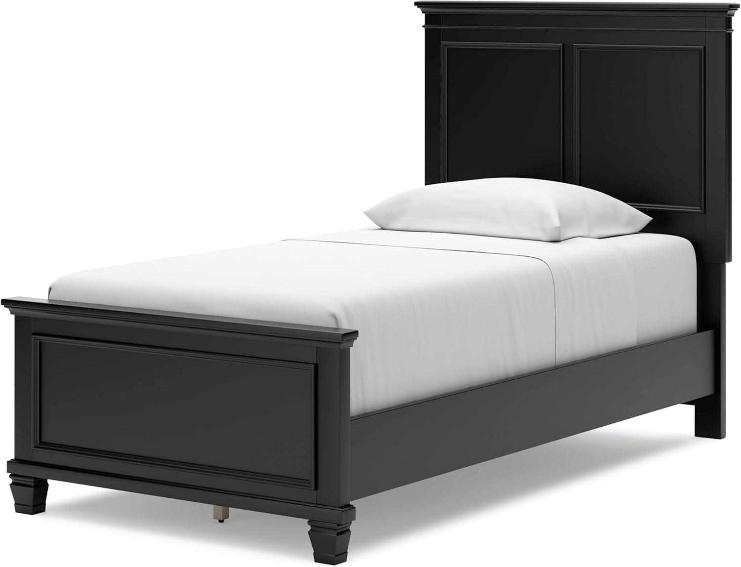 imageSignature Design by Ashley Danabrin Farmhouse Panel Headboard KingCalifornia King Dark BrownJet Black