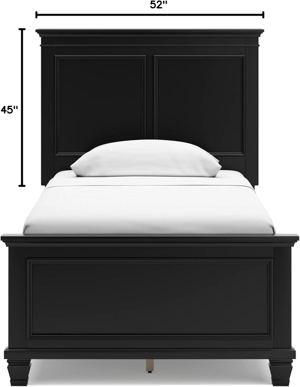 imageSignature Design by Ashley Danabrin Farmhouse Panel Headboard KingCalifornia King Dark BrownJet Black