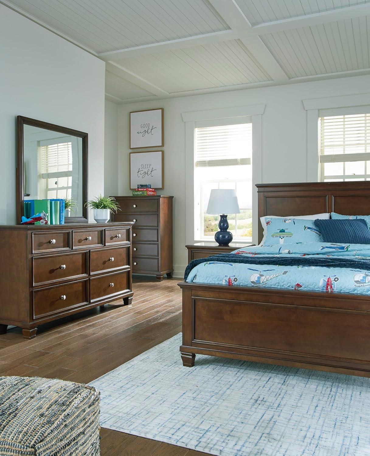 imageSignature Design by Ashley Danabrin Traditional 5 Drawer Chest for Bedroom Dark BrownDark Brown