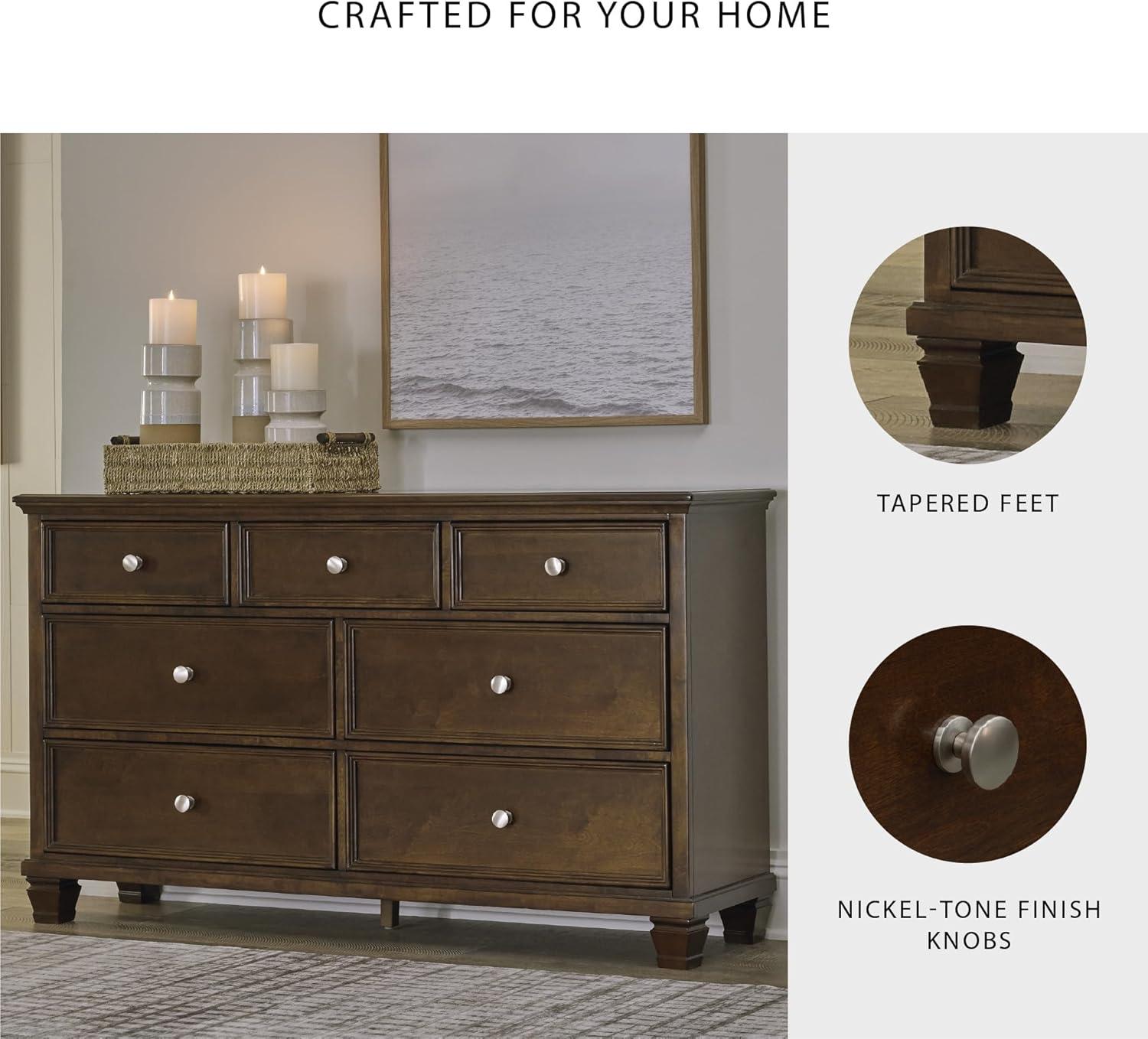 imageSignature Design by Ashley Danabrin Traditional 5 Drawer Chest for Bedroom Dark BrownDark Brown