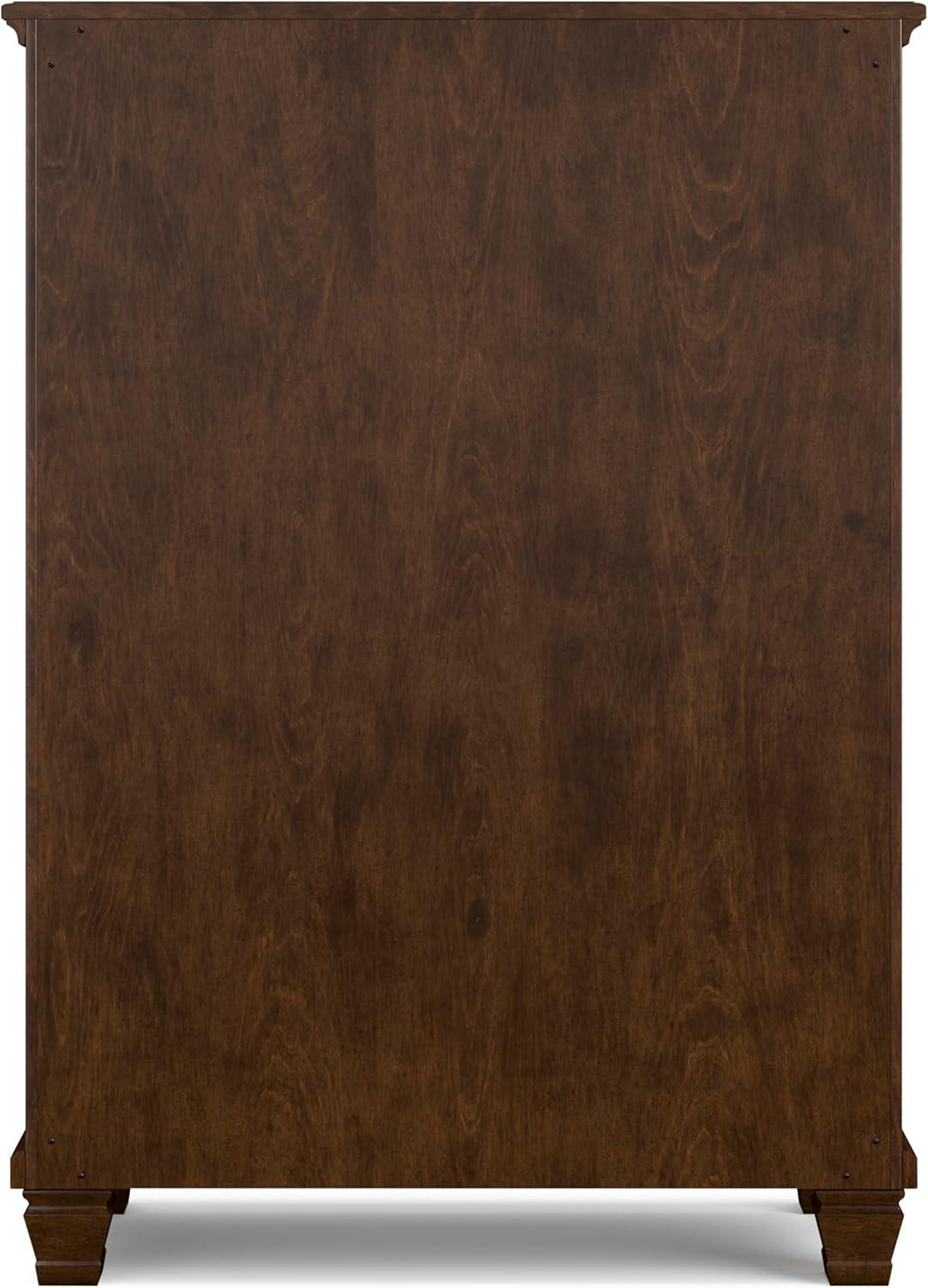 imageSignature Design by Ashley Danabrin Traditional 5 Drawer Chest for Bedroom Dark BrownDark Brown