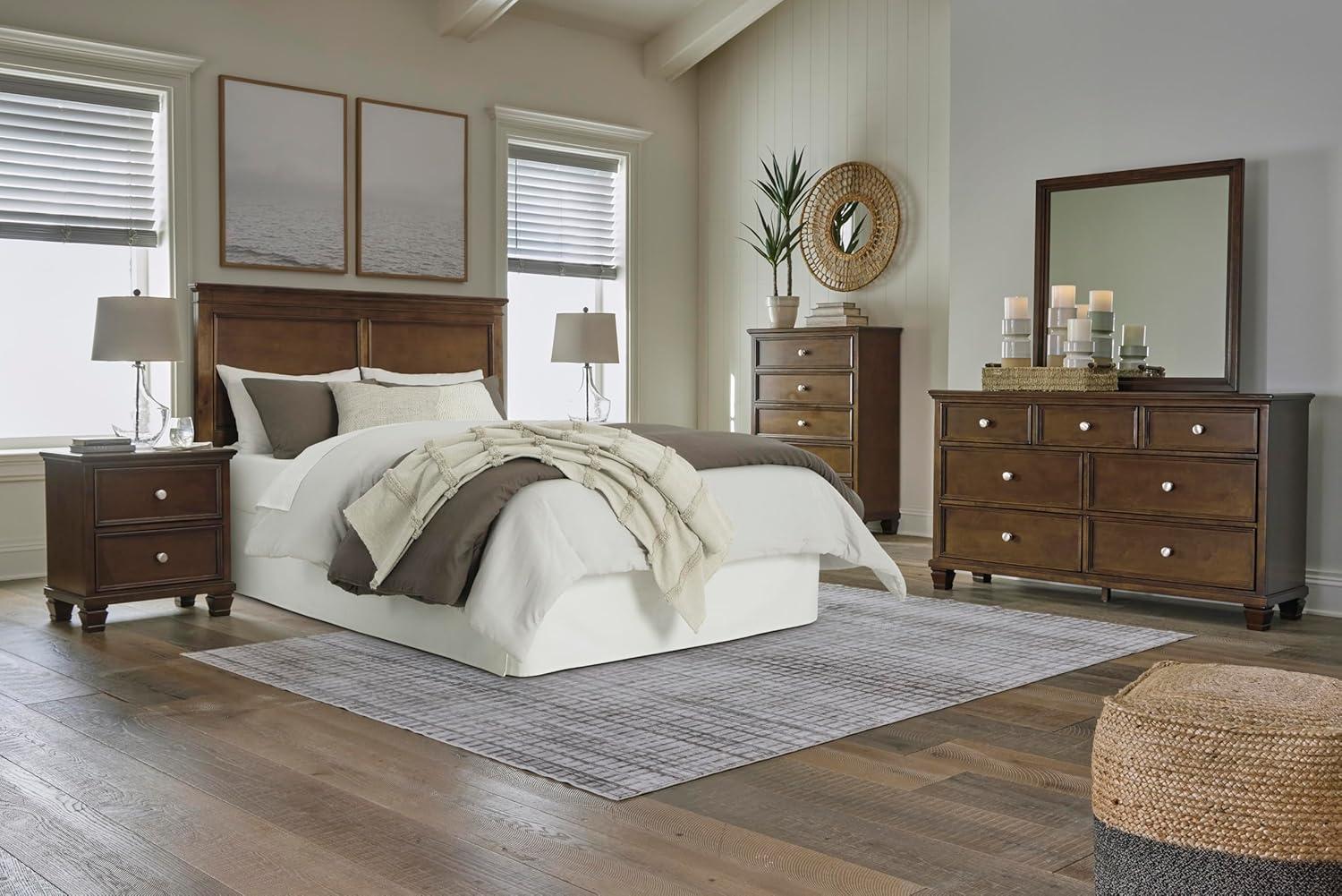 imageSignature Design by Ashley Danabrin Traditional 5 Drawer Chest for Bedroom Dark BrownDark Brown