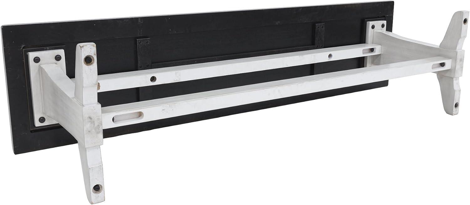 imageSignature Design by Ashley Darborn Farmhouse 62quot Dining Bench Light Gray ampamp Dark Brown