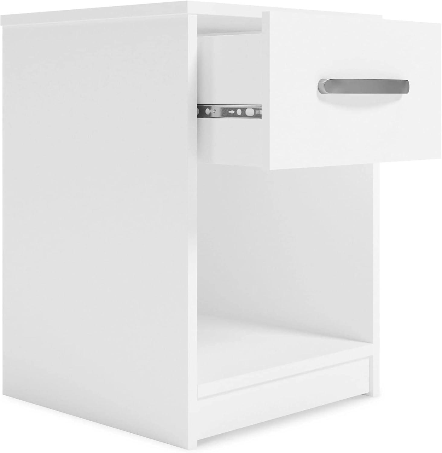 imageSignature Design by Ashley Flannia Scandanavian 1 Drawer Night Stand Vintage GrayWhite1