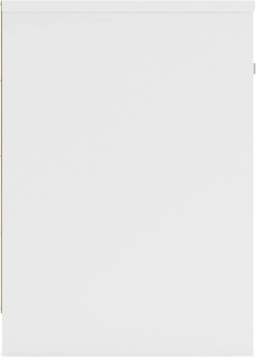 imageSignature Design by Ashley Flannia Scandanavian 1 Drawer Night Stand Vintage GrayWhite1