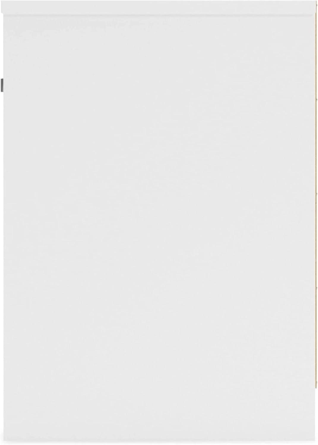 imageSignature Design by Ashley Flannia Scandanavian 1 Drawer Night Stand Vintage GrayWhite1