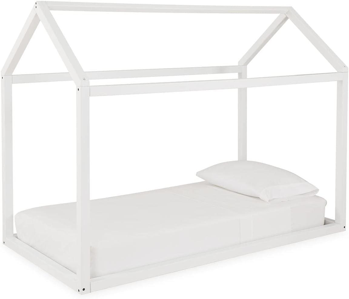 imageSignature Design by Ashley Flannibrook Contemporary House Bed Frame Twin WhiteWhite