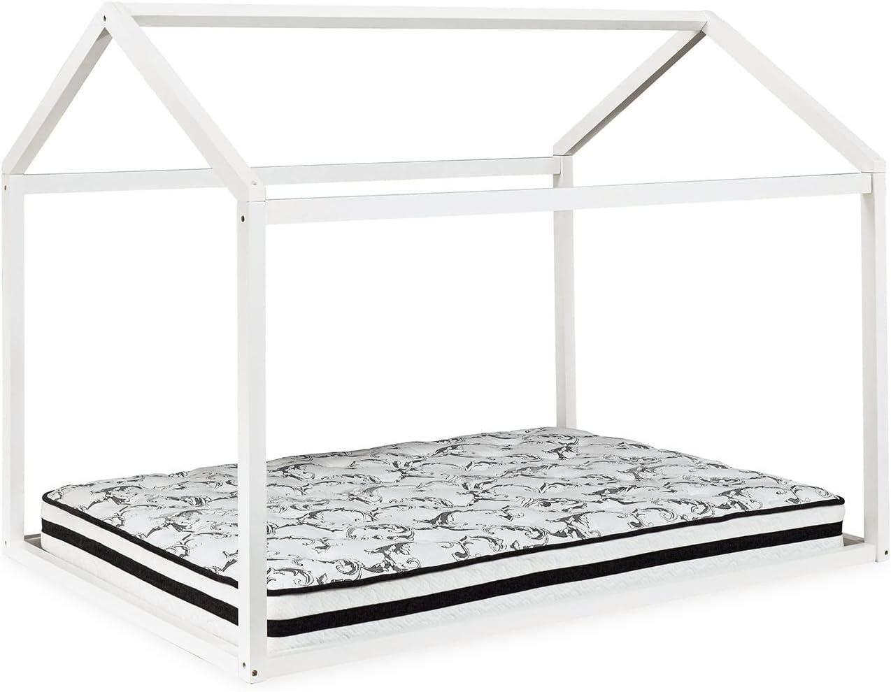 imageSignature Design by Ashley Flannibrook Contemporary House Bed Frame Twin WhiteWhite
