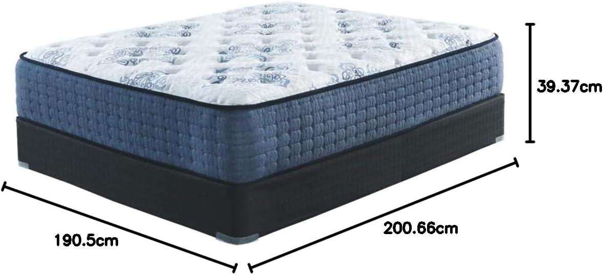 imageSignature Design by Ashley Full Size Augusta2 Mattress 12 Inch Euro Pillow Top Hybrid Mattress with Lumbar Support Gel Memory Foam Fiberglass Free Mattress In A BoxKing