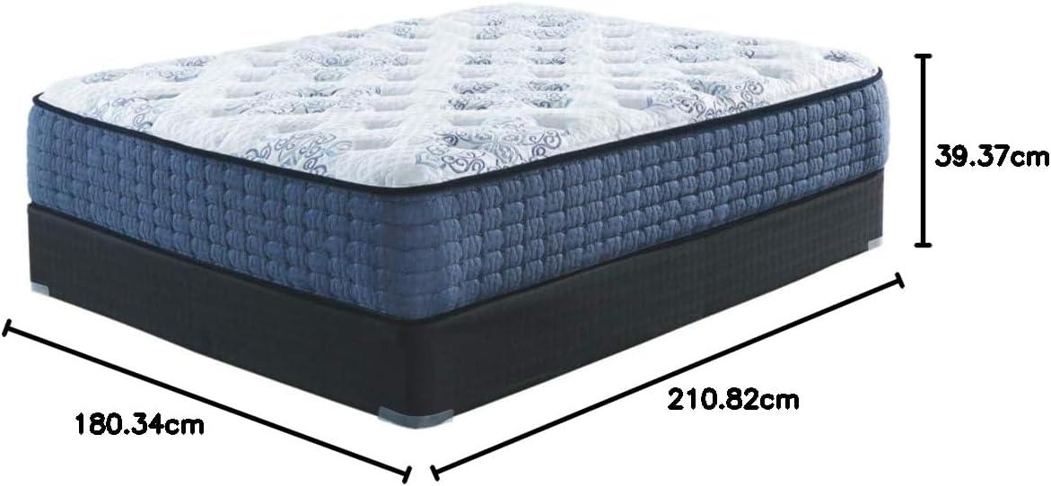 imageSignature Design by Ashley Full Size Augusta2 Mattress 12 Inch Euro Pillow Top Hybrid Mattress with Lumbar Support Gel Memory Foam Fiberglass Free Mattress In A BoxCalifornia King