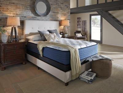 imageSignature Design by Ashley Full Size Augusta2 Mattress 12 Inch Euro Pillow Top Hybrid Mattress with Lumbar Support Gel Memory Foam Fiberglass Free Mattress In A BoxKing