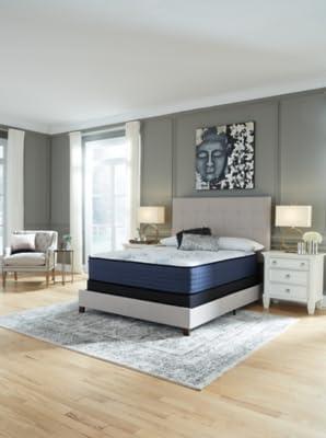 imageSignature Design by Ashley Full Size Augusta2 Mattress 12 Inch Euro Pillow Top Hybrid Mattress with Lumbar Support Gel Memory Foam Fiberglass Free Mattress In A BoxKing