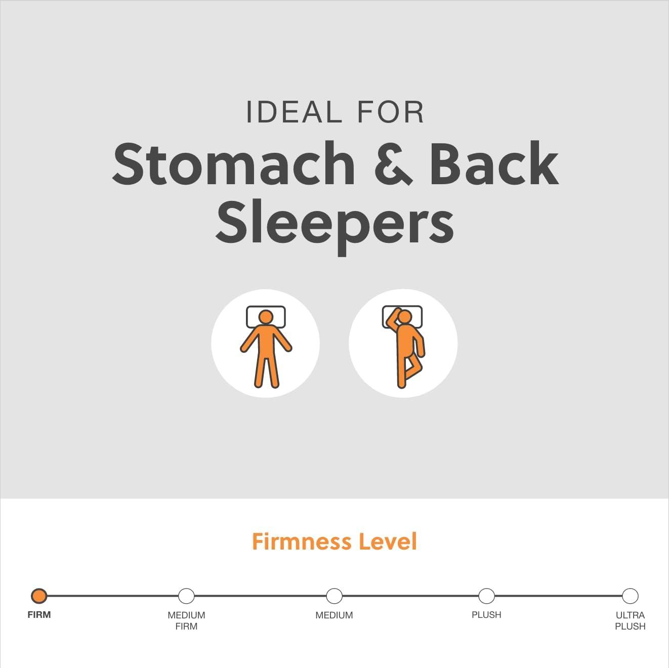 imageSignature Design by Ashley Full Size Augusta2 Mattress 12 Inch Euro Pillow Top Hybrid Mattress with Lumbar Support Gel Memory Foam Fiberglass Free Mattress In A BoxTwin